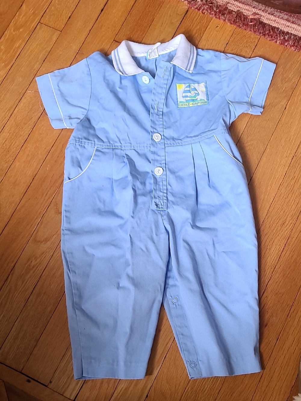 Vintage Little Captain Summer One Piece Boat